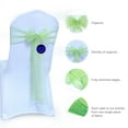 thumbnail image 7 of mds Pack of 10 Organza Chair Sash Bow Sashes for Wedding Decoration -Apple Green, 7 of 7