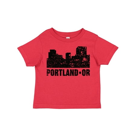 

Inktastic Portland Oregon City Skyline with Grunge Boys or Girls Toddler T-Shirt