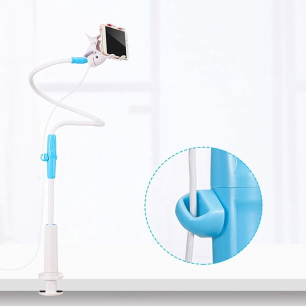 Bearachild Soporte de montaje liviano para teléfono con clip flexible Soporte para teléfono Soporte para cama Teléfono y Comunicación