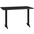 thumbnail image 4 of Flash Furniture Stiles 30'' x 48'' Rectangular Black Laminate Table Top with 5'' x 22'' Table Height Bases, 4 of 5