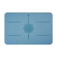 thumbnail image 3 of Colchoneta pequeña, antideslizante y portátil, ideal para entrenamientos en el gimnasio, ejercicios de rodillas o pilates. Perfecta para viajar. Azul, 3 of 7