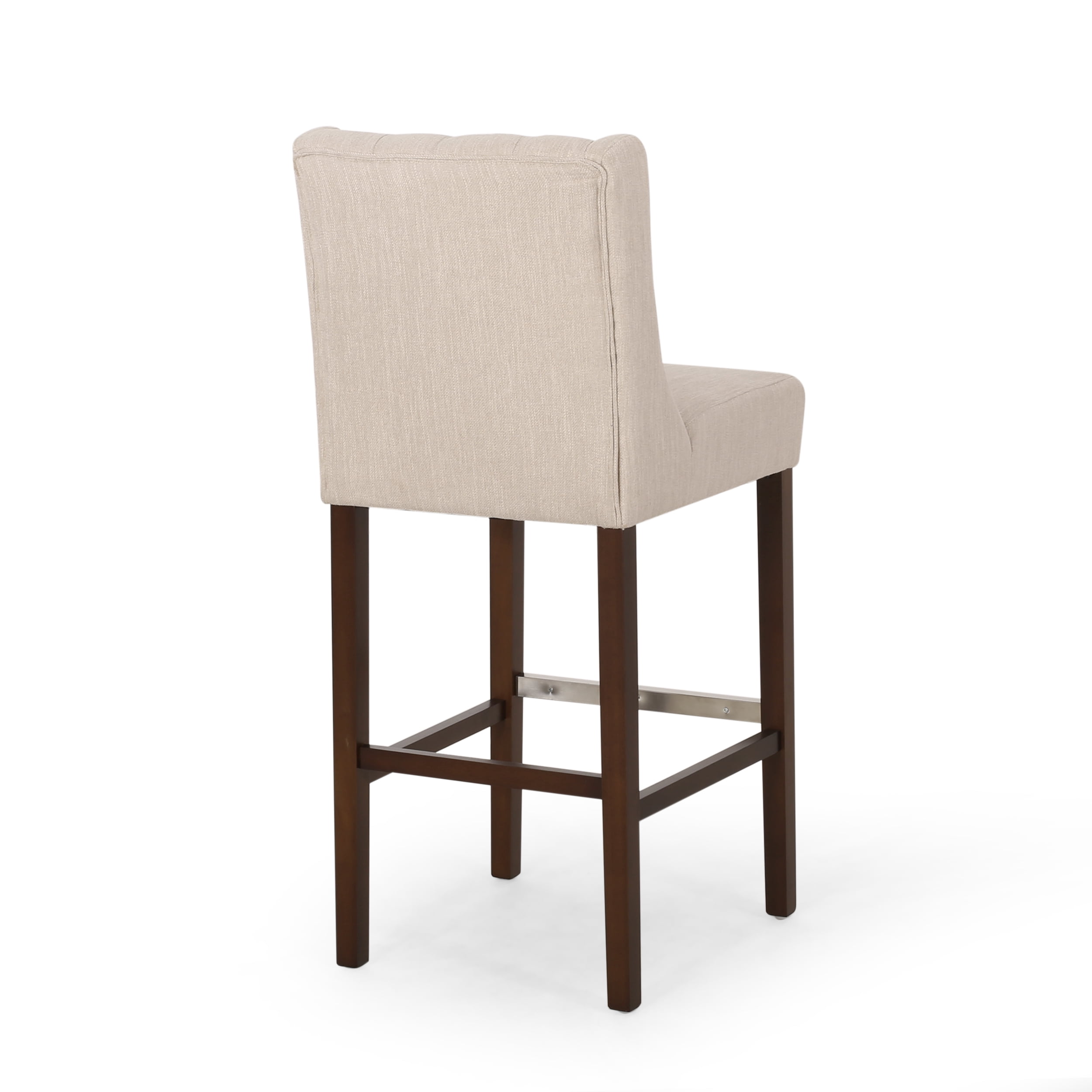 Noble House Daylanie Barstools, Beige, Espresso