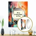 thumbnail image 3 of Designart "Abstract Space Visions in Red and Green" Modern Geometric Mirror Wall Decor - Modern Red Abstract Dining Room Wall Mirror Art - 32" x 24" Inch, 3 of 5
