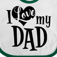 thumbnail image 4 of Inktastic I Love My Dad Boys or Girls Baby Bib, 4 of 4