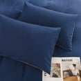 thumbnail image 5 of PinkMemory Royal Blue Duvet Cover King,Reversible Royal Blue and Camel Bedding Set with Pillowcases Soft Durable Zipper, 5 of 7