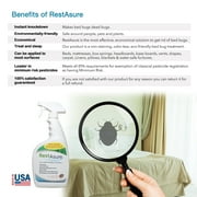 RestAsure: The SAFE Bed Bug Solution | Makes Bed Bugs...Dead Bugs 1 Quart