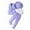 hwj# Purple259, variant on Huowey Fall Outfits For Girls Two Piece Stylish Clothing Sets Short Mesh Puff Sleeve Notched Collar Cute Bow Belt Button Jacket Tops And Wide Leg Trousers Fashionable Cozy Suits,Hot Pink,2-3 Years