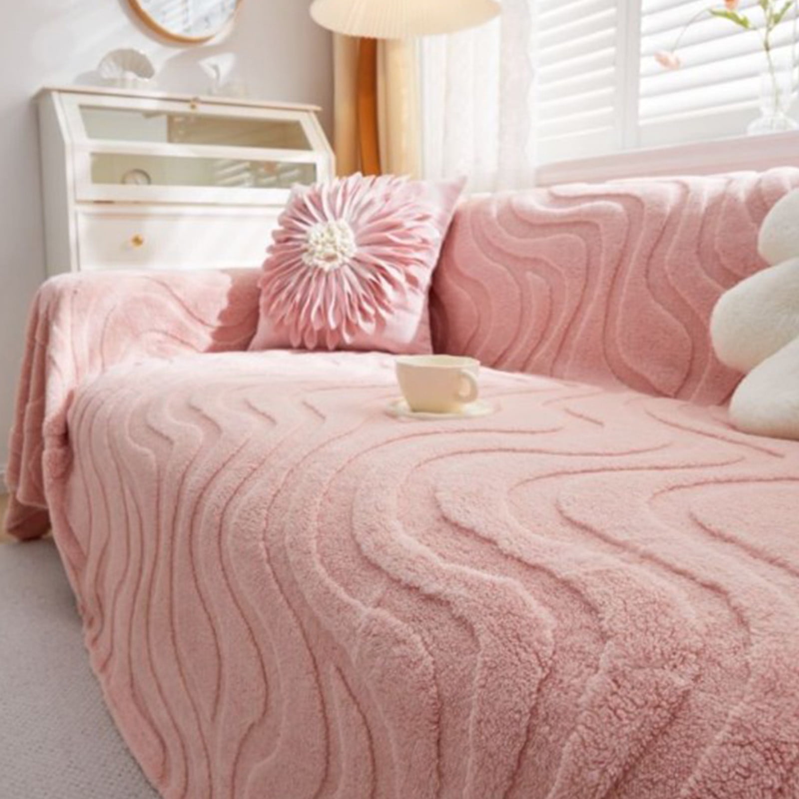 Yatlte Couch Cover Sheet Blanket, Couch Covers for Dogs Washable Couch Cover Blanket, Non Slip Sofa Slipcovers, Super Soft Sofa Towel for Kids, Pets, 70" x 35"