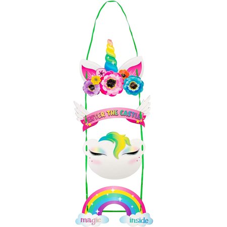 Lot De 2 Cintres De Decoration De Porte Licorne Pour Fete D Anniversaire Baby Shower Walmart Canada