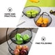 thumbnail image 4 of Cesta de fruta de hierro de 1 pieza, lavabo de fruta de doble capa, decoración de tipo europeo (negro), 4 of 4
