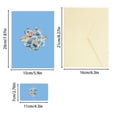 thumbnail image 3 of weibbin Pop Up Greeting Card Butterflies and Flower with Envelope Premium Thank You Note Card for Birthday Paper 5.9x7.87in, 3 of 6