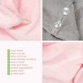 thumbnail image 3 of American Soft Linen 100% Cotton Turkish Hair Drying Towels, 2 Piece Quick Drying Hair Turban Towel Wrap, Rockridge-Pink, 3 of 6