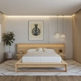 thumbnail image 4 of Nexera Lido Queen Size Extended Headboard with Integrated Shelves and Lighting, Natural Blonde Oak, 4 of 8