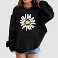 thumbnail image 2 of Emitonse Toddler Baby Boy Girl Clothes Kids Hoodie Print Girls Basic Long Sleeve Drawstring Sweatshirt Black,Size 7-8 Years, 2 of 4