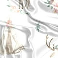 thumbnail image 2 of Sweet Jojo Designs Deer Floral Girl Satin Fitted Crib Sheet, 2 of 6