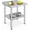 24*24*35inch, variant on Towallmark Stainless Steel Work Table 72 x 30 inch without 4 Wheels Commercial Food Prep Worktable with Casters  Work Table for Commercial Kitchen Restaurant