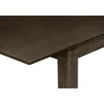 thumbnail image 6 of Dining Table, 72" Rectangular, 18" Extension Panel, Dining Room, Kitchen, Veneer Top, Solid Wood Legs, Grey Veneer, Wood Legs, Transitional, 6 of 10