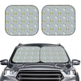 thumbnail image 2 of Disketp Baby Elephant Giraffe Pattern 2 Piece Windshield Sunshades,Folding Windshield Sun Shade for Car SUV Trucks Sedan,Blocks UV Rays Sun Visor Protector-Medium, 2 of 6