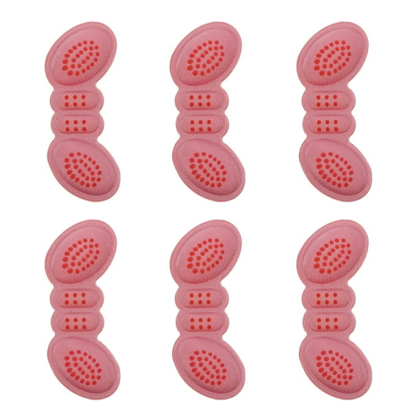 6pcs tacón de tacón almohadilla de tacón de talón apretones de zapatillas de plástico autoadhesivo plantillas protector