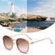 thumbnail image 4 of Gafas de sol con montura redonda, gafas de sol de moda, gafas anti-ultravioleta de moda, hechas de PC, 4 of 5