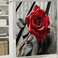 thumbnail image 6 of Pratyus Rose Modern Waterproof Shower Curtain for Country Cottage & Farmhouse Bathroom Decor with Hooks 60x72, 6 of 7