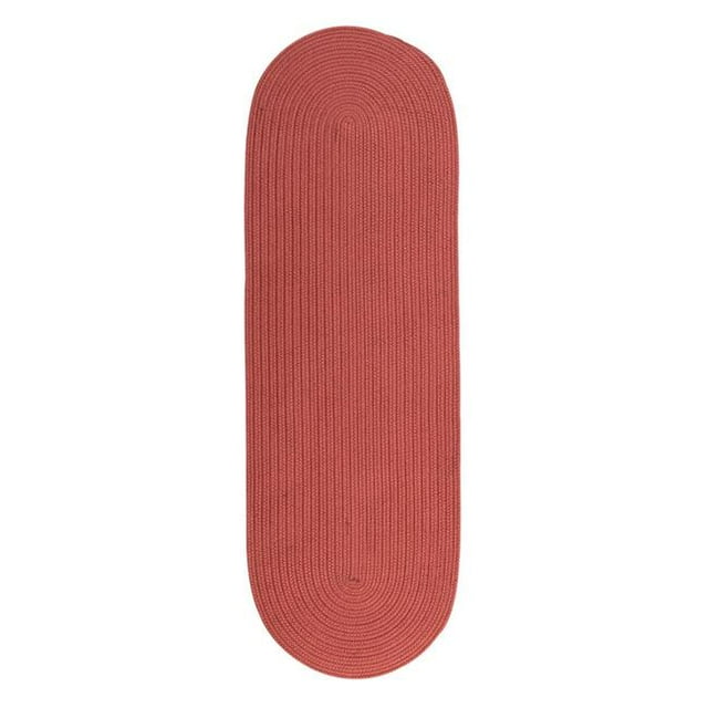 Colonial Mills Tapis RV78R028X096 Safran Tressé Ovale Réversible - 2 Pi. 4 Po x 8 Pi.
