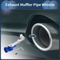 thumbnail image 2 of Unique Bargains Turbo Sound Exhaust Muffler Pipe Whistle, Rear Tailpipe Car Motorcycle Roar Maker Aluminum, 1 Set M Blue, 2 of 7