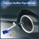thumbnail image 2 of Silbato de tubo de escape de sonido turbo Unique Bargains, fabricante de rugido de cola trasera para coche y motocicleta de aluminio, 1 juego M Azul, 2 of 7
