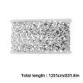 thumbnail image 2 of SEWACC 1 Roll Sequin Trim Ribbon for DIY and Handmade Items Silver Polyester, 2 of 8