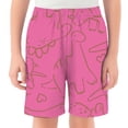 thumbnail image 2 of Daznico Kids Boys Dinosaur Print Shorts Beige Elastic Waist Casual Summer Beach Play Shorts for Toddler to ,5-6 Years, 2 of 4