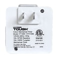 thumbnail image 4 of (2 pack) Hyper Tough Mini Analog Indoor Timer with 1 Polarized Outlet, 2-Pronged Outlet, 15 Amps, 4 of 15