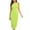 Yellow, variant on IROINNID Women's Sleeveless Solid Color Sheath Dress Fashion Casual Slim Halter Backless Long Dress Round Neckline Below The Knee Dress