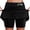 Black, variant on Women's Tennis Skirts Summer Skirt 2 Women's Mid Rise Culottes With Pocket Sports Casual Fashion Printed Skirt Platform Competitor Analysis Highlight Excludes Color/Size Attributes Red XXL