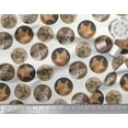 thumbnail image 2 of Soimoi Rayon Fabric Cat Face Animal Print Sewing Fabric Yard 56 Inch Wide, 2 of 3