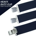thumbnail image 6 of Men's 2 Inch Heavy Duty Suspenders，Adjustable X-Back with Strong Clips for Work,Jeans,and More, 6 of 7