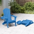 thumbnail image 6 of FOOWIN Folding HDPE Adirondack Chairs Set of 2, Pacific Blue, 6 of 7