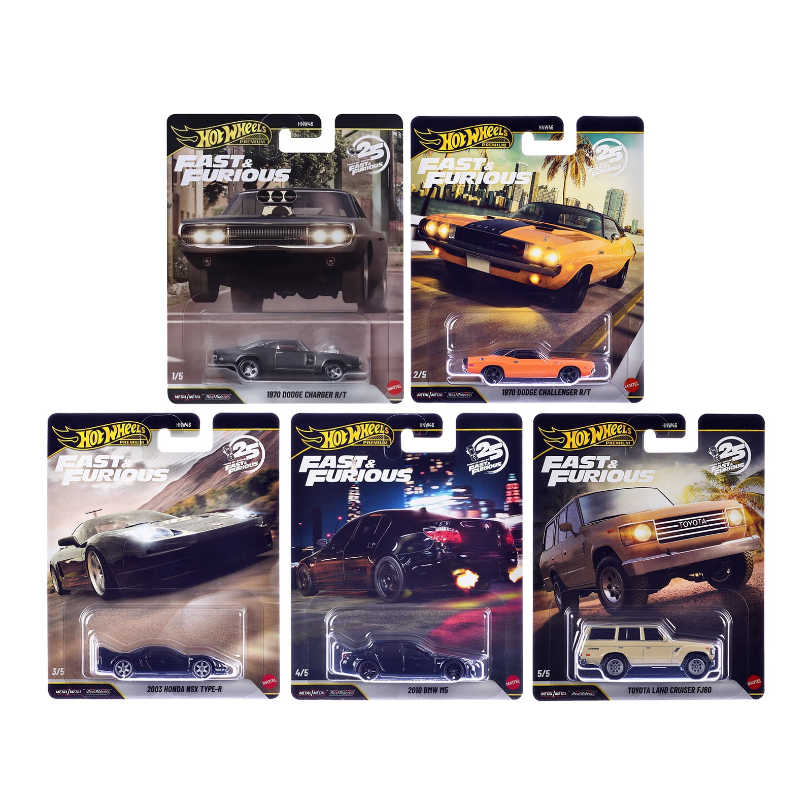 Hot Wheels, Fast and Furious Die-Cast Cars, Set of 10 - Walmart.com