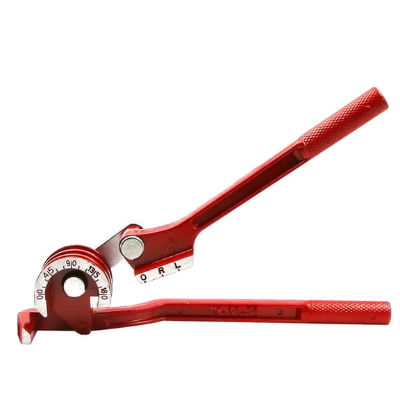 FOLOYORI Red Manual Tube Bending Tool for Air Conditioning Copper 1Pcs Aluminum Alloy Handheld