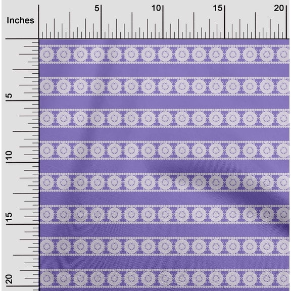 oneOone Viscose Chiffon Medium Purple Fabric Border Ethnic Sewing Fabric By The Yard Printed Diy Clothing Sewing Supplies 42 Inch Wide