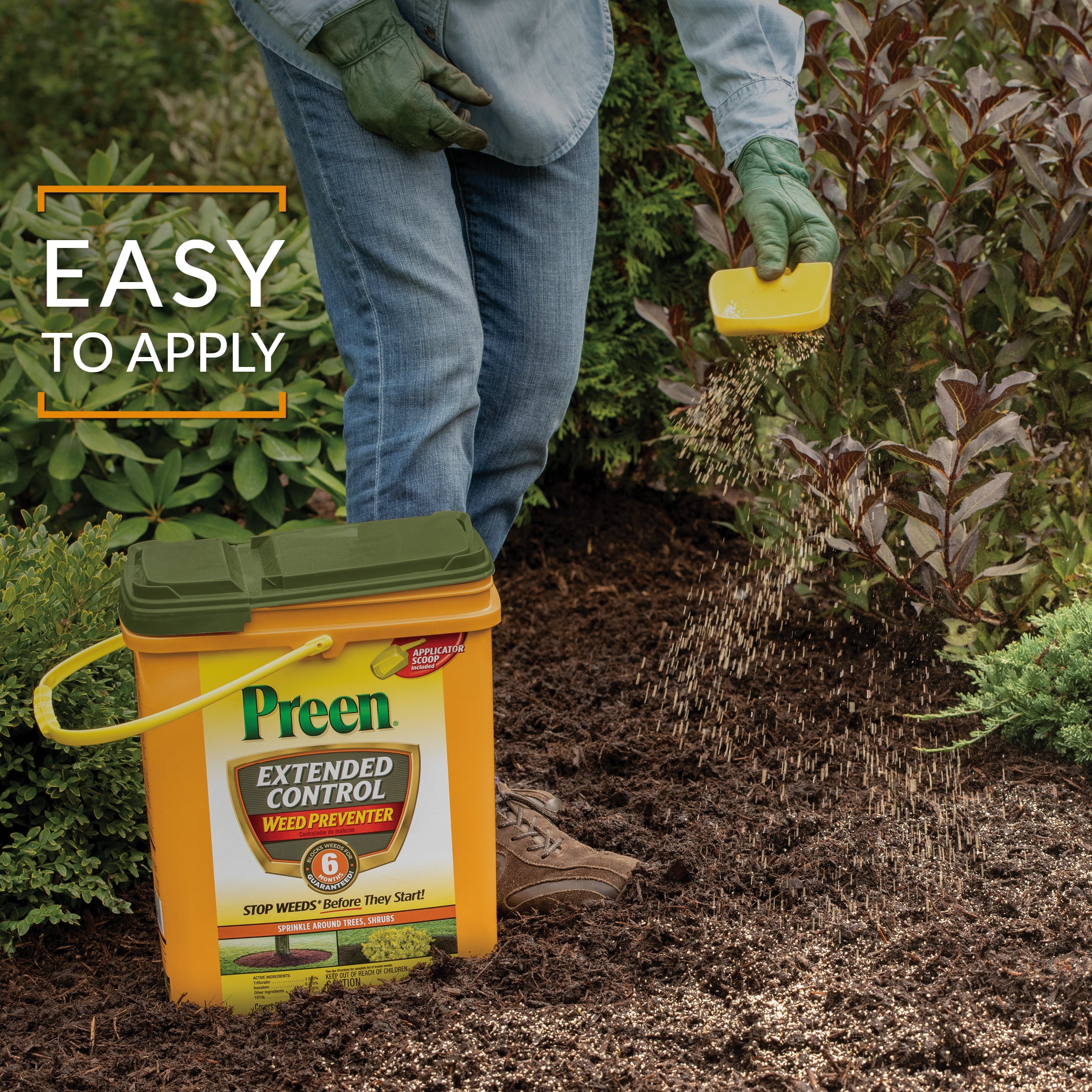 Preen Extended Control Weed Preventer - 13.75 lb. Bag - Covers 2,245 Sq. ft.