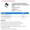 thumbnail image 2 of A/C System Valve Core and Cap Kit - Compatible with 2006 - 2010 Dodge Ram 3500 2007 2008 2009, 2 of 2