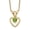 Green, variant on Fine Jewelry 10K Yellow Gold 3 mm Peridot Heart Birthstone Necklace 15" for Women