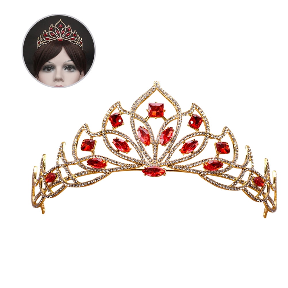ELAYARD Tiara for Wedding Crown with Imitation Crystal for Women Hair Jewelry and Accessories 1Pack