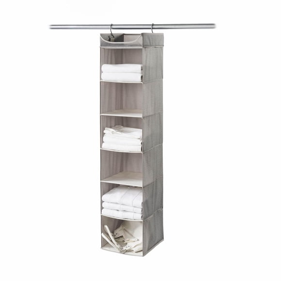 Neatfreak Hanging 6-Shelf Closet Organizer with Top Shelf, Grey, 1 Piece