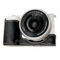 thumbnail image 1 of Buffalo Texture Half Body Leather Camera Bottom Cover For Sony Alpha ZV-E10, 1 of 5