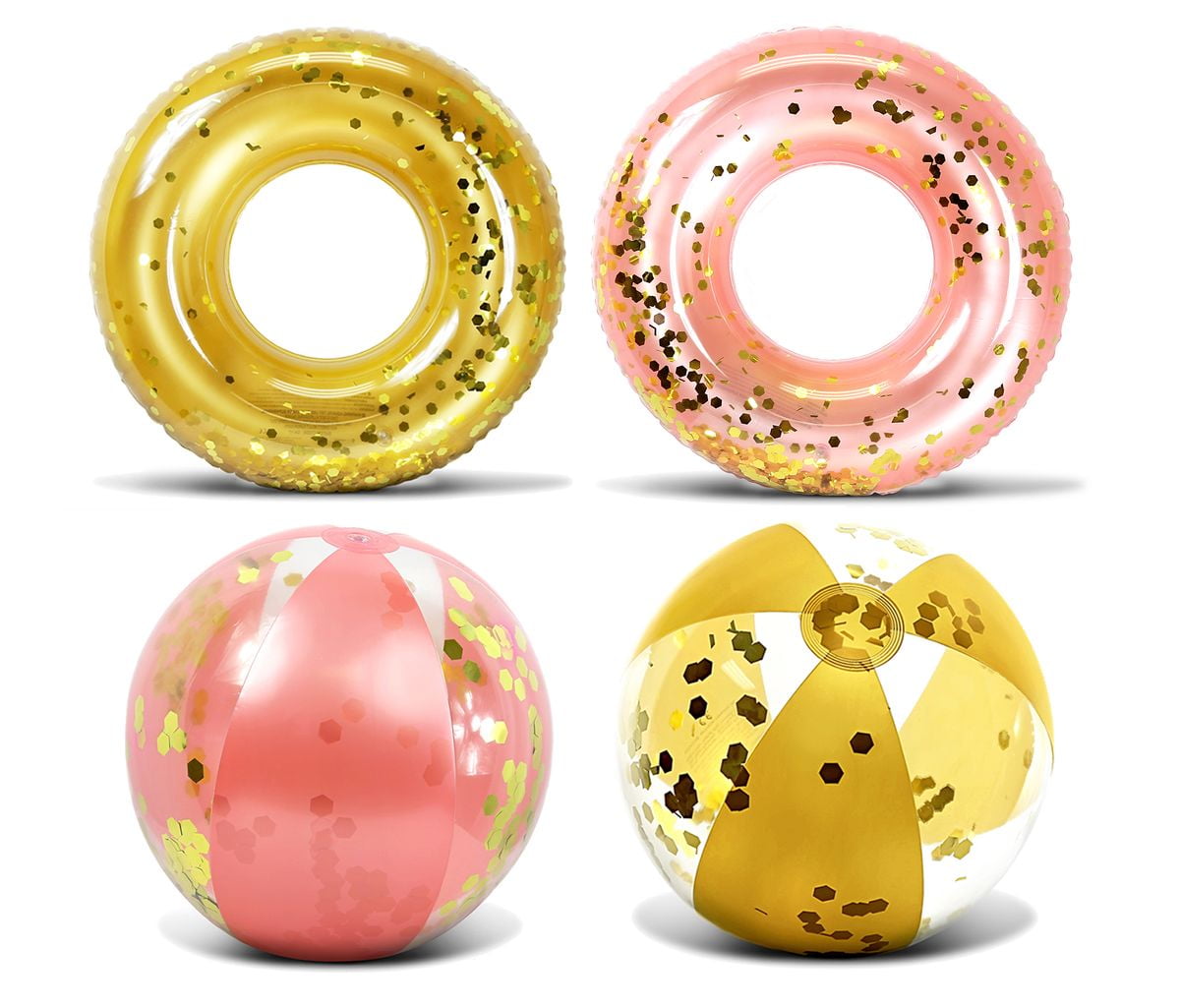 rose gold beach balls