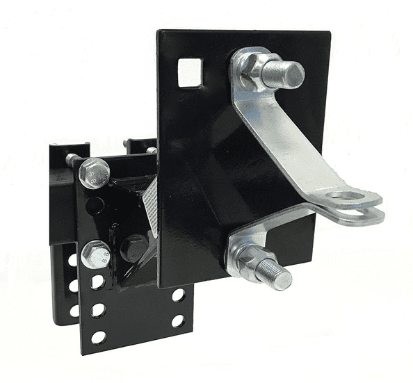 MaxxHaul Black Powder Coat Trailer Spare Tire Carrier with Locking Bracket