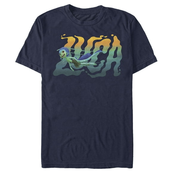 Men's Luca Sea Monster Logo  T-Shirt - Navy Blue - 2X Large