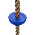 thumbnail image 5 of Climbing Rope Swings for Trees, Heavy Duty Plastic Disc Swing Seat for Kids and Adults with Hanging Strap and Snap Hooks, Blue, 5 of 6