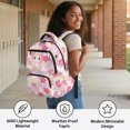 thumbnail image 4 of Psesaysky Watercolor Cherry Blossom Print with Gradient Effect Travel Bag with Large Capacity, Lightweight Smooth Zippers 17 Inch Bookbag for School High School, 4 of 9